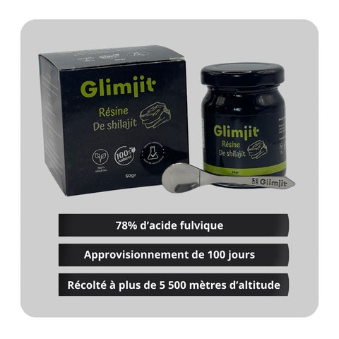Résine de Shilajit Pure 50g - Pot supplémentaire