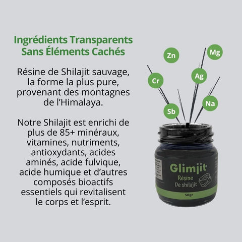 Résine de Shilajit Pure 50g