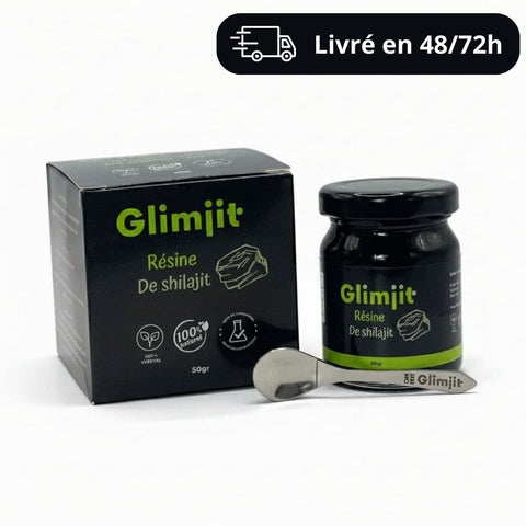 Glimjit - Shilajit premium livré en 48/72 heures